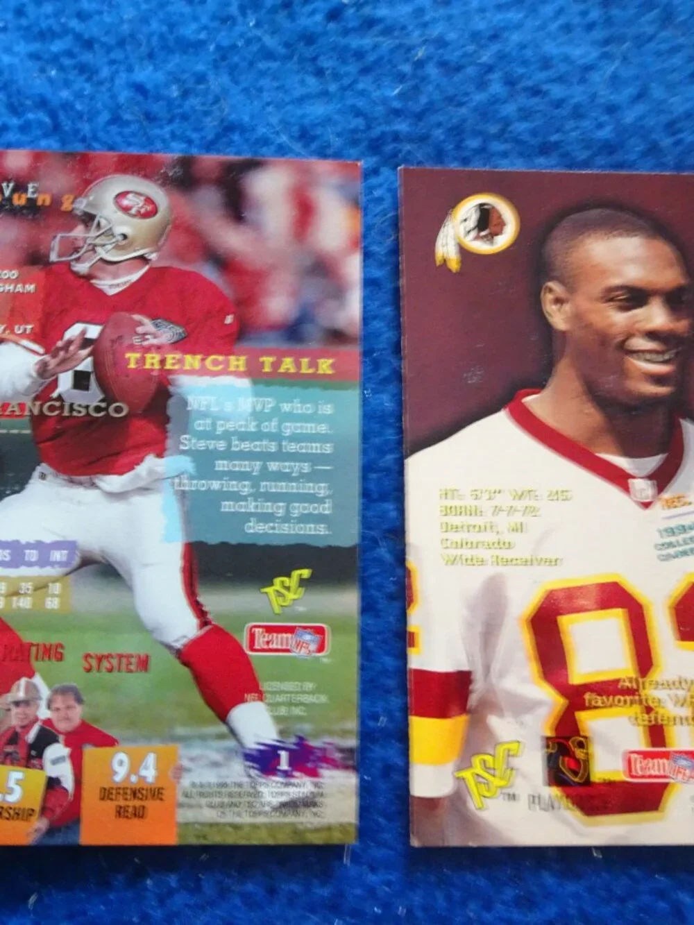 Trading Cards - 1995 Stadium Club Football Cards - 450 Cards - New - Opened Box